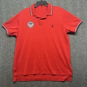 Polo Ralph Lauren Team USA Mens Polo‎ Performance Shirt Size XL Crest Logo